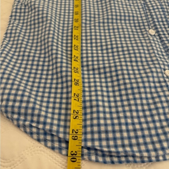 Columbia Men’s Large Short Sleeve Button Down Shirt Blue Plaid Regular NWOT - Picture 8 of 10